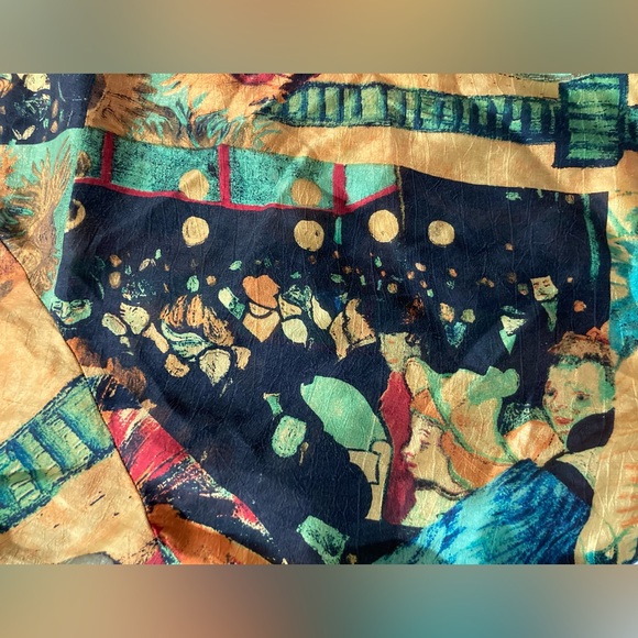 URU Stunning Silk Sleeveless Cocktail Dress Asymmetrical Tier URU Small/Medium - Picture 9 of 16